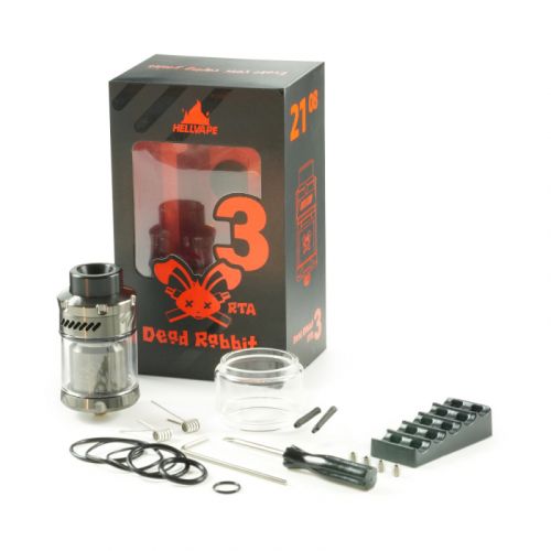 Atomiseur reconstructible  Dead Rabbit V3 RTA Hellvape  | Cigusto | Cigarette electronique, Eliquide