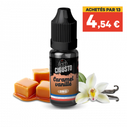 E liquide Caramel Vanille 10 ml - Cigusto Classic 4 taux de nicotine | Cigusto | Cigarette electronique, Eliquide