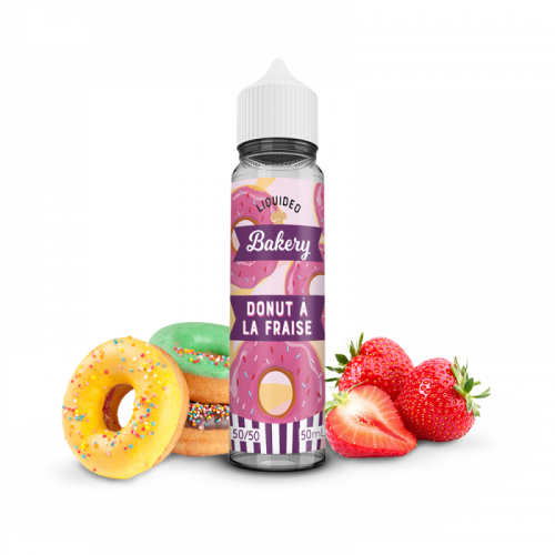 E Liquide Donut Fraise Tentation 50 ML Liquideo Nicotine 0g | Cigusto | Cigarette electronique, Eliquide