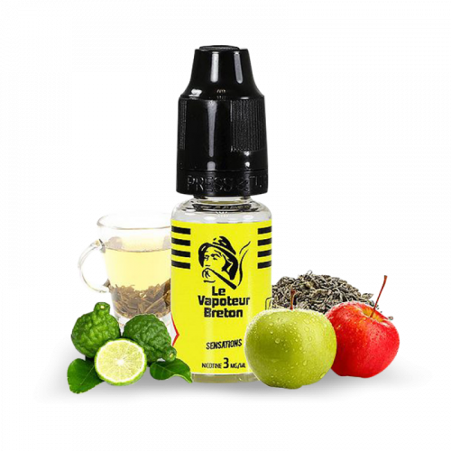 Jaune de Sensations LE VAPOTEUR BRETON  10ml 3 mg Boisson 60/40 Fr | Cigusto | Cigarette electronique, Eliquide