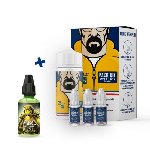 Pack DIY Oni Green 230 ml 50/50 - Doctor DIY| Cigusto | Cigusto | Cigarette electronique, Eliquide