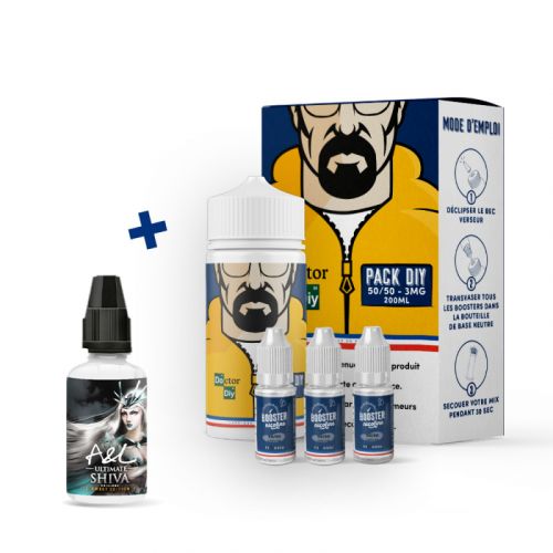 Pack DIY Shiva 230 ml 50/50 - Doctor DIY - A&L| Cigusto | Cigusto | Cigarette electronique, Eliquide