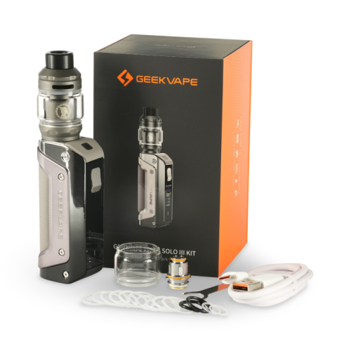 Kit ecigarette AEGIS SOLO 3 simple accu de geekvape chez Cigusto | Cigusto | Cigarette electronique, Eliquide