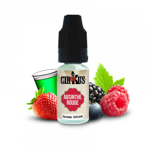 E-liquide CIRKUS Absinthe Rouge, e-liquide CIRKUS à l'absinthe et aux fruits rouges | Cigusto | Cigusto | Cigarette electronique, Eliquide