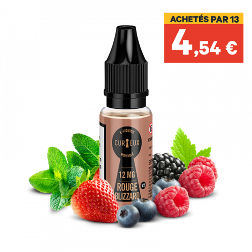 E liquide France Rouge Blizzard 10ml - CURIEUX | Cigusto | Cigarette electronique, Eliquide