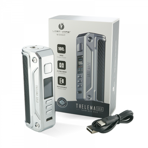 Box Thelema Solo 100W Lost Vape, simple accu 21700 | Cigusto | Cigusto | Cigarette electronique, Eliquide
