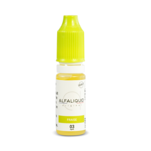 E Liquide pour cigarette electronique Fraise 10 ml Alfaliquid | Cigusto | Cigarette electronique, Eliquide