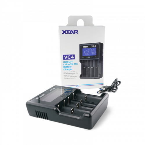Chargeur VC4S 4 accus XTAR pour accus de mod de cigarette electronique | Cigusto | Cigarette electronique, Eliquide