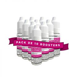 Pack de 10 Boosters de Nicotine 70/30 - Liquideo