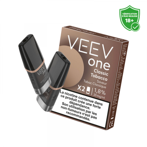 Cartouche pré remplie eliquide Veev One Classic Tobacco 20 mg | Cigusto | Cigarette electronique, Eliquide