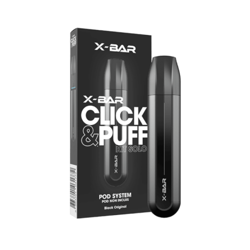 Kit Solo Click & Puff X-Bar | Cigarette électronique rechargeable | Cigusto | Cigarette electronique, Eliquide