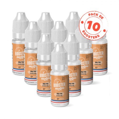 Pack de 10 Boosters CIGUSTO - 30/70 - 10 ml 20 mg | Cigusto | Cigarette electronique, Eliquide