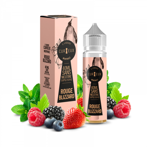 E liquide France Rouge Blizzard 40 ml - CURIEUX Nicotine 0mg | Cigusto | Cigarette electronique, Eliquide