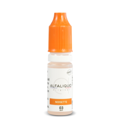 E Liquide pour cigarette electronique Noisette 10 ml Alfaliquid | Cigusto | Cigarette electronique, Eliquide