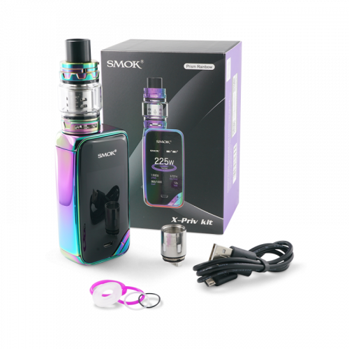 Kit Smoktech X-Priv 225W prism gun metal Smoktech Gun métal 151*46,5*28 mm | Cigusto | Cigarette electronique, Eliquide