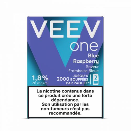 Cartouche Pod pré remplie eliquide Veev One Blue Raspberry 20 mg | Cigusto | Cigarette electronique, Eliquide