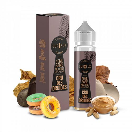 E liquide France Crus Des Druides 40ml - CURIEUX  Nicotine 0mg | Cigusto | Cigarette electronique, Eliquide