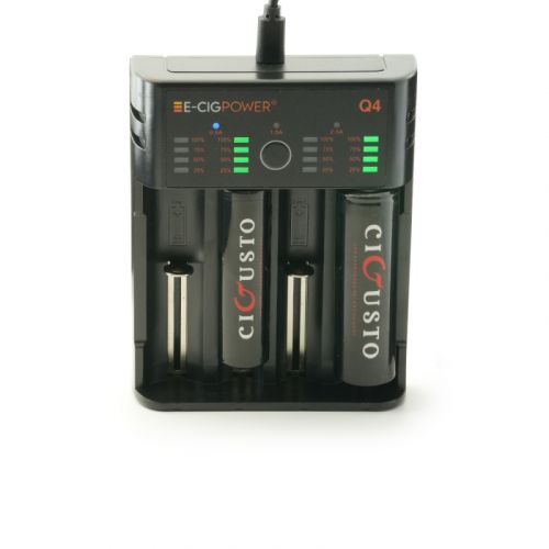Chargeur Accus Cigarette Electronique Q4 E-Cig Power | Cigusto | Cigarette electronique, Eliquide