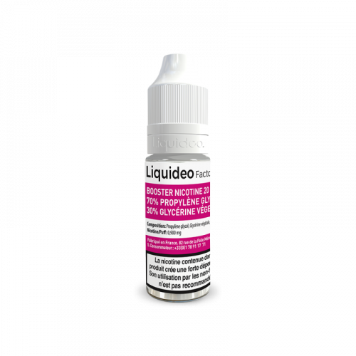 Booster eliquide Liquideo  20mg/ml 70/30 taux de PG/VG | Cigusto | Cigarette electronique, Eliquide