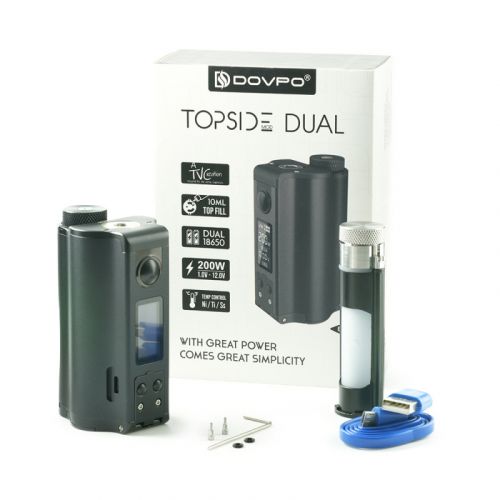Box Dovpo Topside Dual 200W, box Topside Dual Squonk Dovpo double accus 18650 | Cigusto | Cigusto | Cigarette electronique, Eliquide
