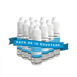 Pack de 10 Boosters de Nicotine 50/50 - Liquideo