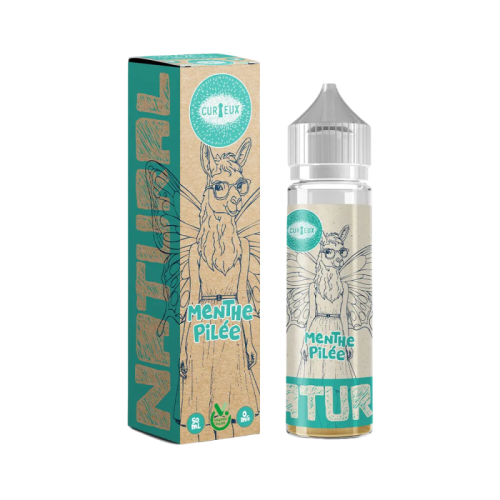 E Liquide MENTHE PILEE 50 ml - Curieux Edition Natural Sans PG | Cigusto | Cigarette electronique, Eliquide