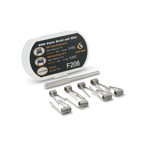 Coils 2 en 1 Geekvape Ni80 Alpha Braid 8 pcs Consommables MOD 55ML | Cigusto | Cigarette electronique, Eliquide