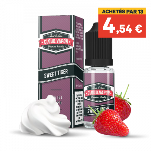 SWEET TIGER  CLOUD VAPOR  0ml  6 mg Gourmand 50/50 France 6 mg | Cigusto | Cigarette electronique, Eliquide