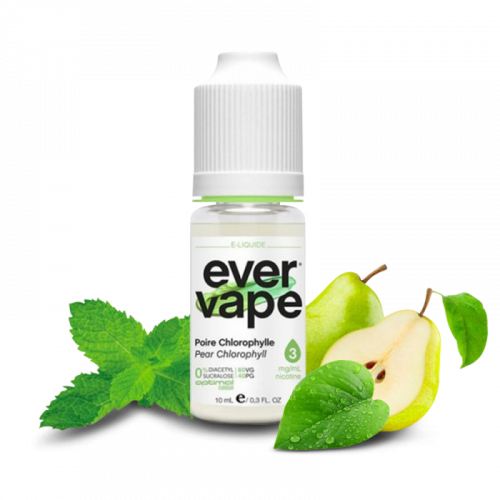 Poire Chlorophylle 40/60 EVERVAPE 10ML | Cigusto | Cigarette electronique, Eliquide