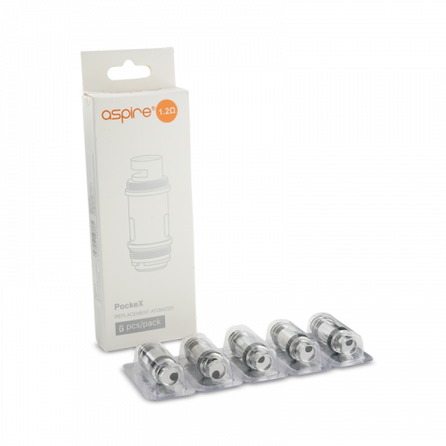 Résistances Aspire PockeX AIO 0,6 ou 1,2 ohm, boite de 5 résistances Aspire PockeX | Cigusto | Cigusto | Cigarette electronique, Eliquide