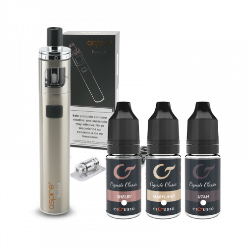 Pack POCKEX Aspire + 3 eliquides Cigusto Classic 10 ml  | Cigusto | Cigarette electronique, Eliquide