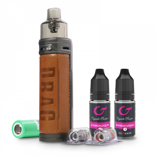 Pack ecigarette C'est decide j arrete Pod Drag X -1 accu - 2 eliquides | Cigusto | Cigarette electronique, Eliquide