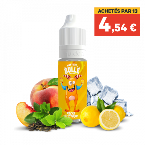 E liquide France Peche au Citron Mr Bulle 10ml - Liquideo