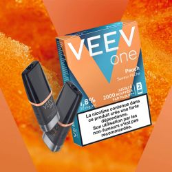 Cartouche pré remplie eliquide Veev One Peach 20 mg | Cigusto | Cigarette electronique, Eliquide
