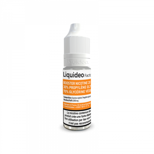 Booster eliquide Liquideo  20mg/ml 30/70 taux de PG/VG | Cigusto | Cigarette electronique, Eliquide