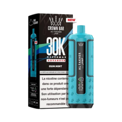 Pod Crown Bar 30k Mint Al Fakher | Puff rechargeable  | Cigusto | Cigarette electronique, Eliquide