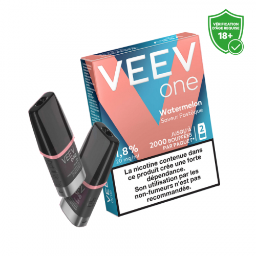 Cartouche pré remplie eliquide Veev One Watermelon 20 mg | Cigusto | Cigarette electronique, Eliquide