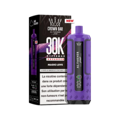 Pod Crown Bar 30K Magic Love - Al Fakher | Puff Rechargeable  | Cigusto | Cigarette electronique, Eliquide