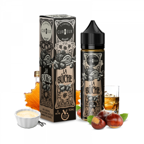 E liquide La Bûche 50ml - CURIEUX  Nicotine 0mg | Cigusto | Cigarette electronique, Eliquide