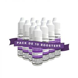 Pack de 10 Boosters de Nicotine 100/0 - Liquideo