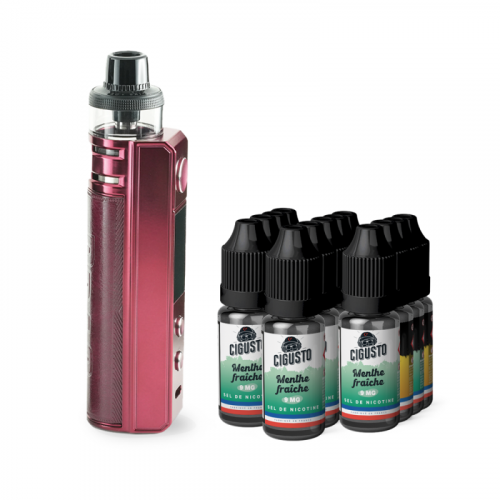 Pack kit ecigarette simple accu Drag H80S Voopoo + 13 eliquides 10ml | Cigusto | Cigarette electronique, Eliquide