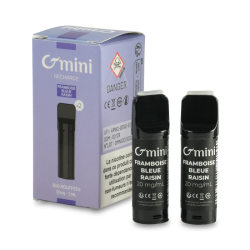Cartouche pré remplie G MINI FRAMBOISE BLEUE RAISIN  - Cigusto 
