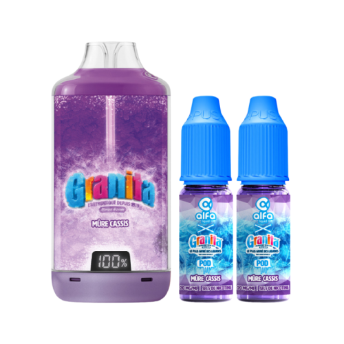 Pod BIG PUFF Mûre Cassis GRANITA | Cigarette électronique MTL | Cigusto | Cigarette electronique, Eliquide