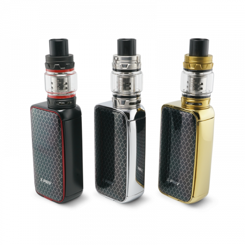 Kit Smoktech X-Priv 225W prism gun metal Smoktech Gun métal 151*46,5*28 mm | Cigusto | Cigarette electronique, Eliquide