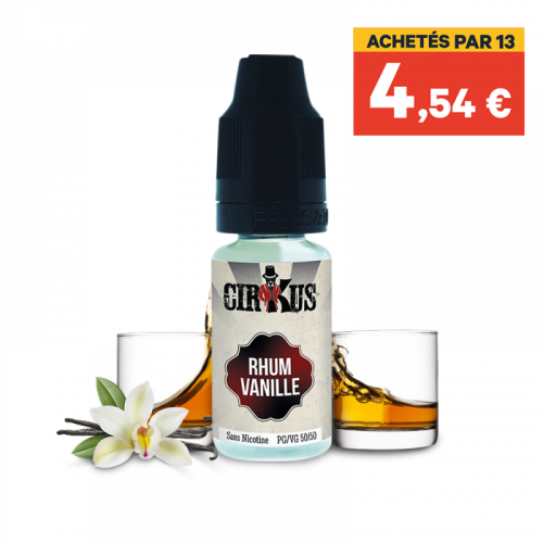 E liquide Rhum Vanille CIRKUS VDLV | Cigusto | Cigarette electronique, Eliquide