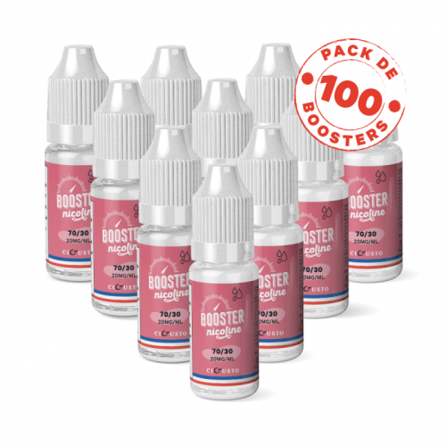 Pack de 100 Boosters CIGUSTO - 70/30 - 10 ml 20 mg | Cigusto | Cigarette electronique, Eliquide