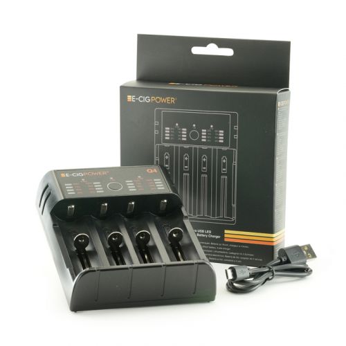 Chargeur Accus Cigarette Electronique Q4 E-Cig Power | Cigusto | Cigarette electronique, Eliquide