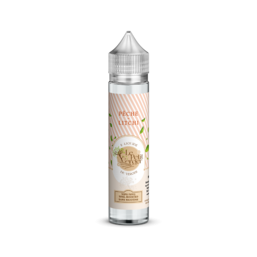 E Liquide PECHE LITCHI en format 50 ml à booster - Le Petit Verger | Cigusto | Cigarette electronique, Eliquide