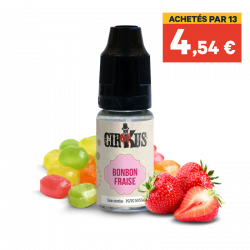 E liquide Bonbon Fraise CIRKUS 10ml - VDLV | Cigusto | Cigarette electronique, Eliquide