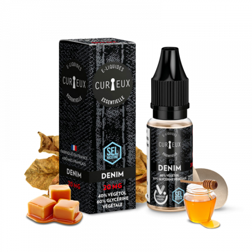 E liquide France Denim sel de nicotine 20mg 10 ml - CURIEUX | Cigusto | Cigarette electronique, Eliquide